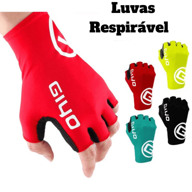 Luvas Ciclismo Masculina Respiráveis Meio Dedo Gel Sports - VodeBike