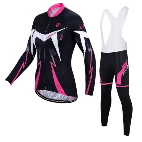 Roupas de Ciclismo Feminino para Inverno com Manga Longa - VodeBike