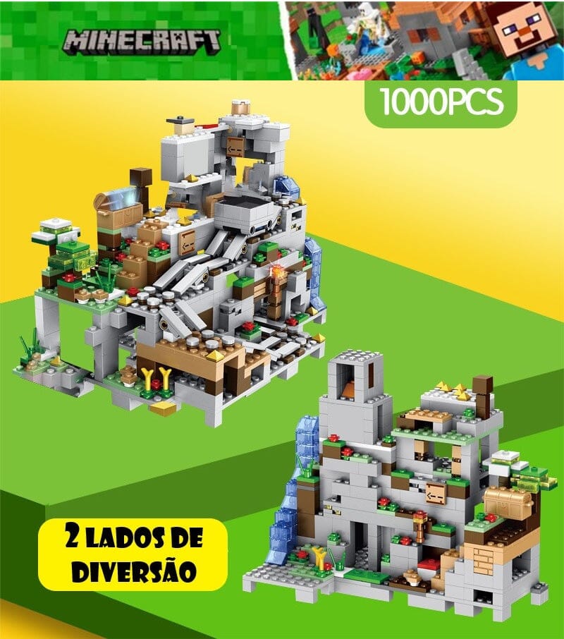 Caverna da Montanha Minecraft (1.000 Peças) - VodeBike Caverna da Montanha Minecraft (1.000 Peças) VodeBike 