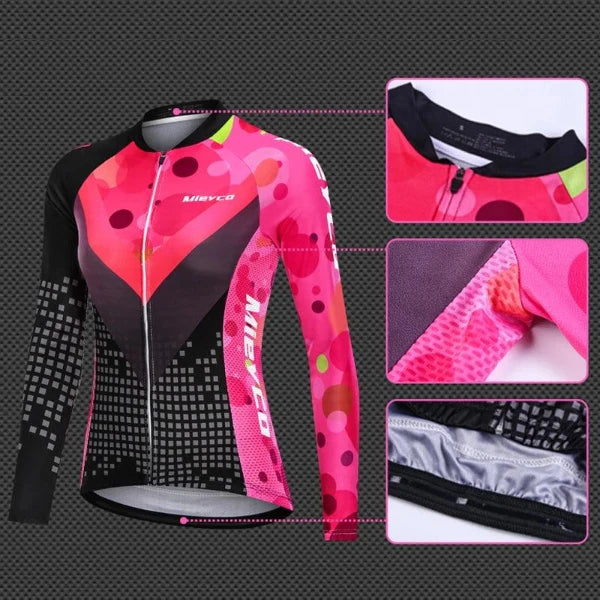 Roupa de Ciclismo Feminina 2024 Manga Longa - VodeBike