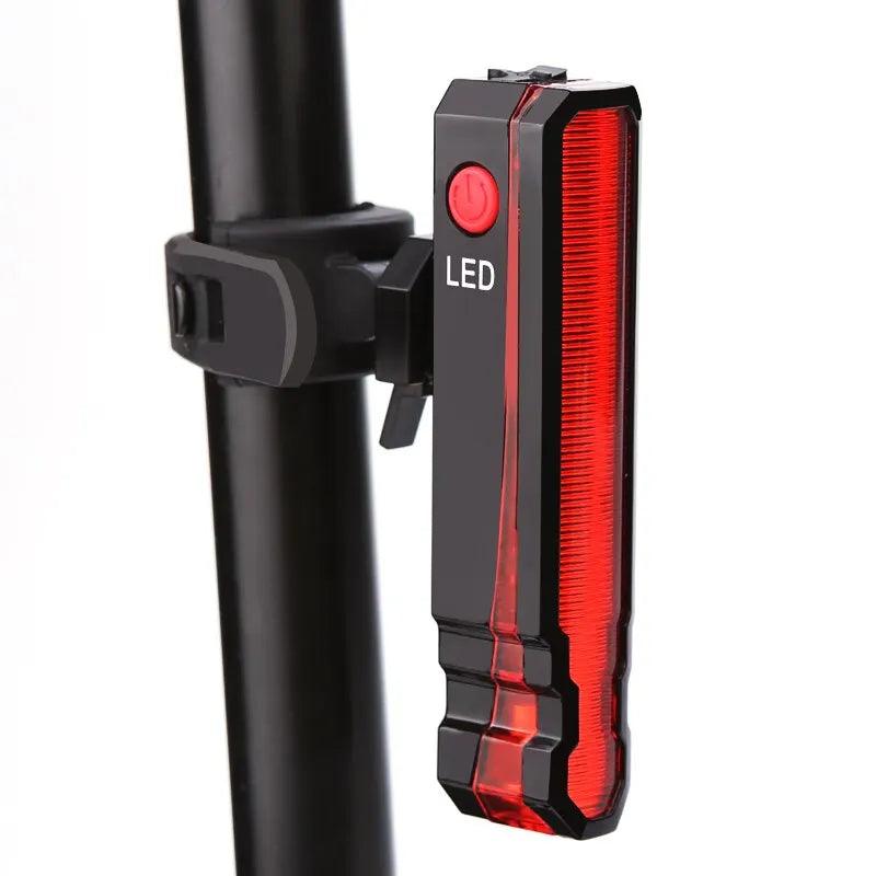 Farol Traseiro Bike Laser Line USB Recarregável - VodeBike