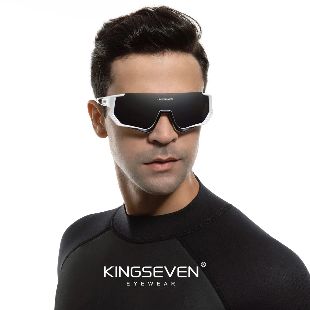 Óculos de Ciclismo Fotocromático Polarizado KingSeven - Lentes TAC e Proteção UV