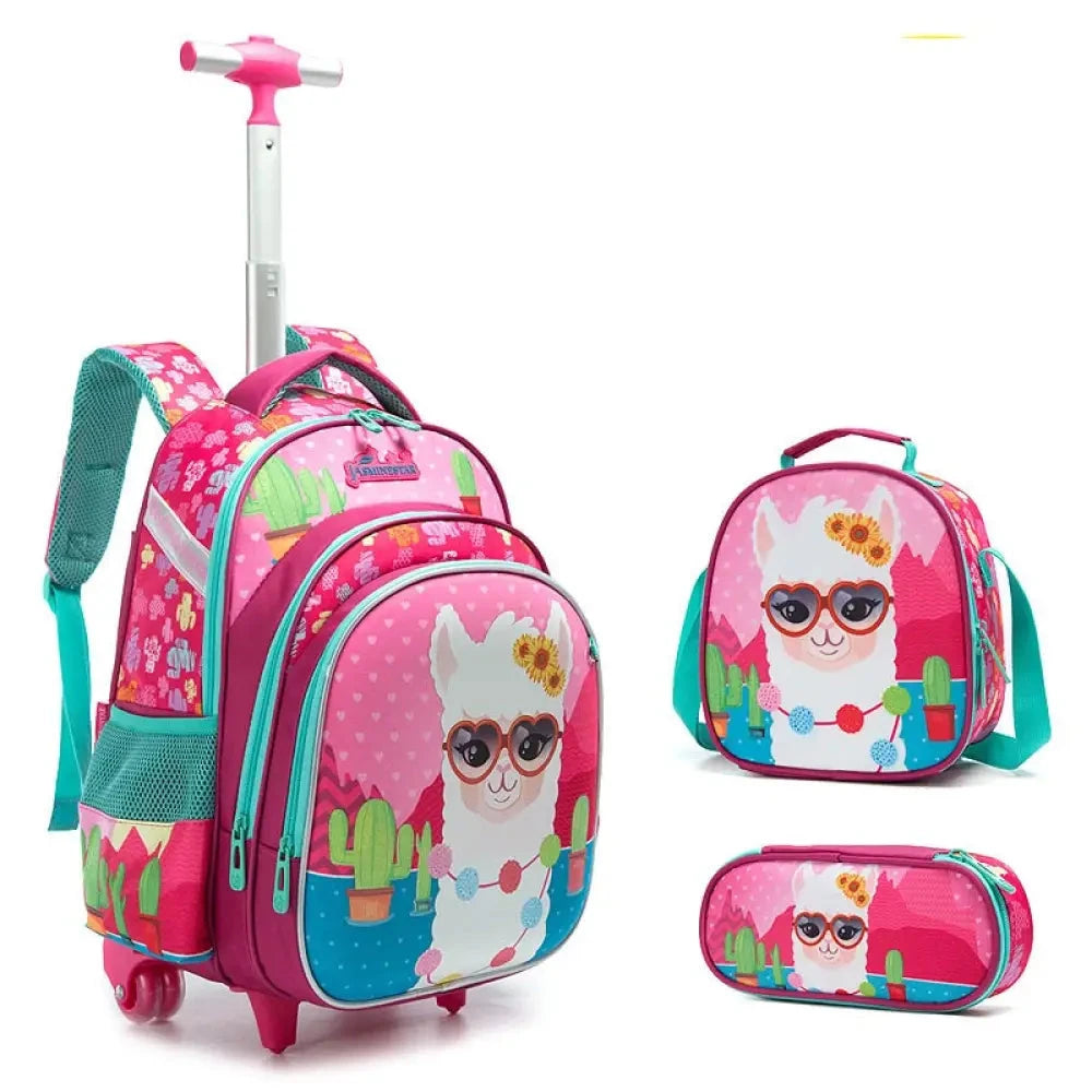 Kit Escolar com Mochila Escolar Infantil de Rodinhas Dupla, Lancheira e Estojo - VodeBike Kit Escolar com Mochila Escolar Infantil de Rodinhas Dupla, Lancheira e Estojo - VodeBike VodeBike 5 