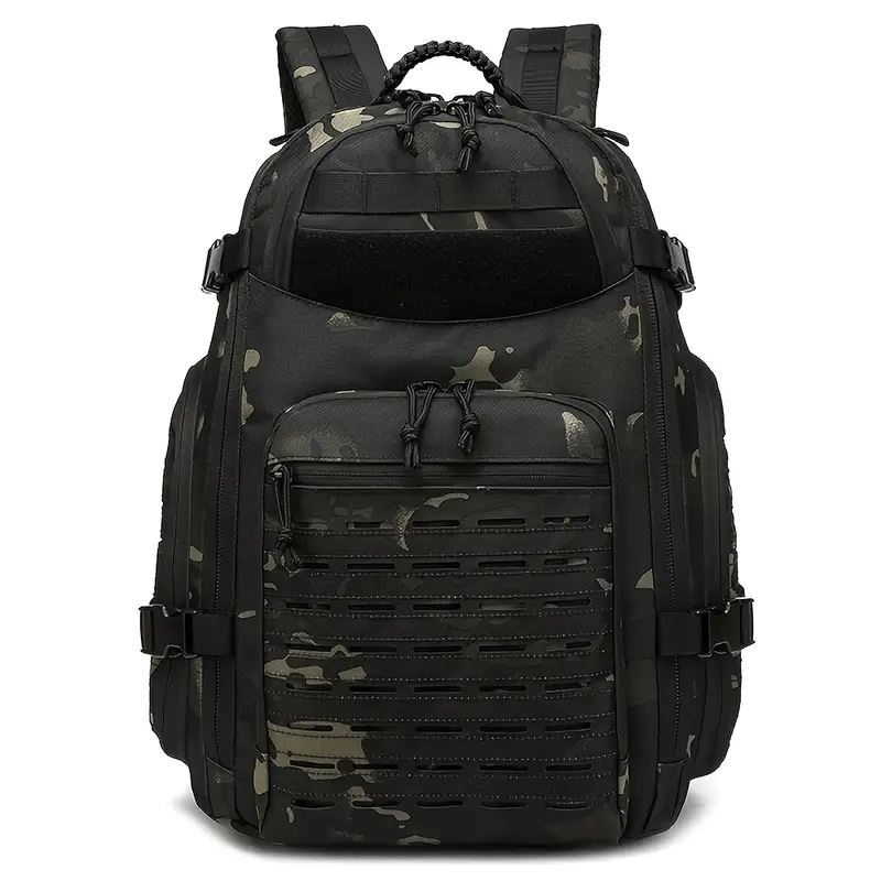 Mochila Tática Masculina 35L Impermeável para Caminhadas - VodeBike Mochila Tática Masculina 35L Impermeável para Caminhadas - VodeBike VodeBike Camuflagem Preta 