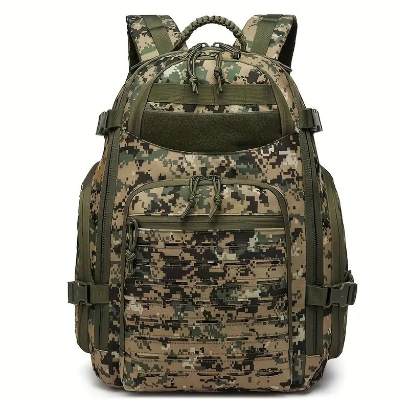 Mochila Tática Masculina 35L Impermeável para Caminhadas - VodeBike Mochila Tática Masculina 35L Impermeável para Caminhadas - VodeBike VodeBike Camuflagem Verde 