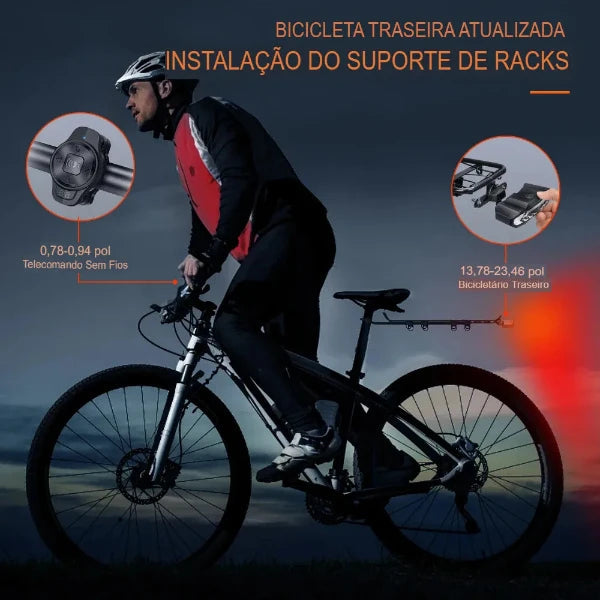 Luz Traseira Inteligente para Bicicleta com Sinalizadores Acessorios [ Lanternas -bicicleta ] - Luz Traseira Inteligente para Bicicleta com Sinalizadores Vodebike - Loja Oficial 